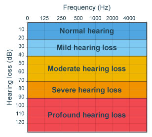  Level of hearing loss